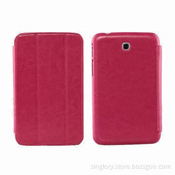 PU Leather Cases for Samsung Galaxy Tab 3 7.0, Electric Press with Special Design